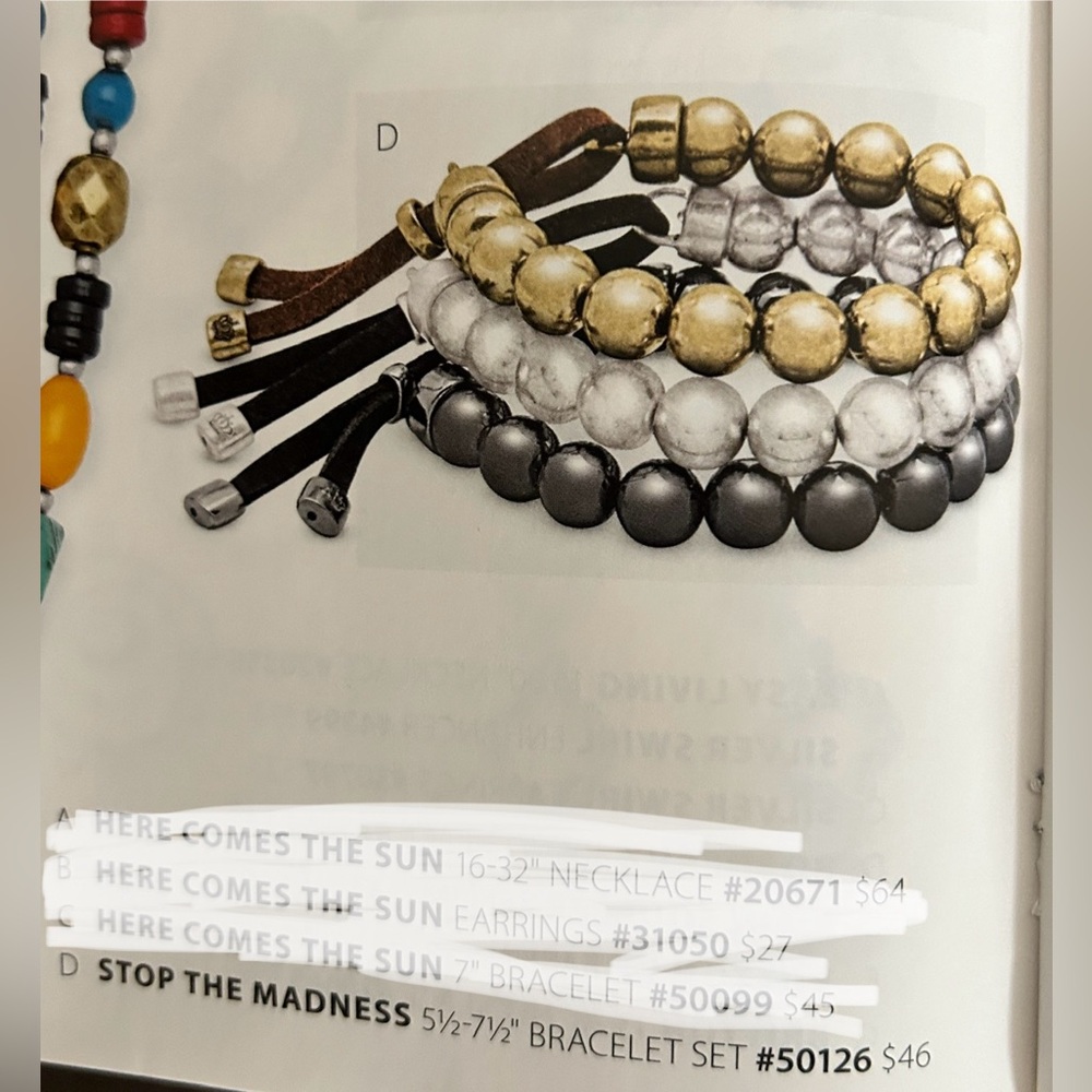 STOP THE MADNESS BRACELET SET